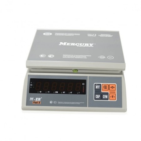 Фасовочные настольные весы M-ER 326 AFU "Post II" LED USB-COM		