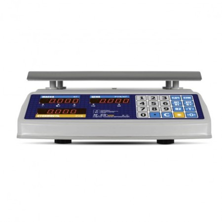 Торговые настольные весы M-ER 329 AC IP68 "Fisher" LЕD						
