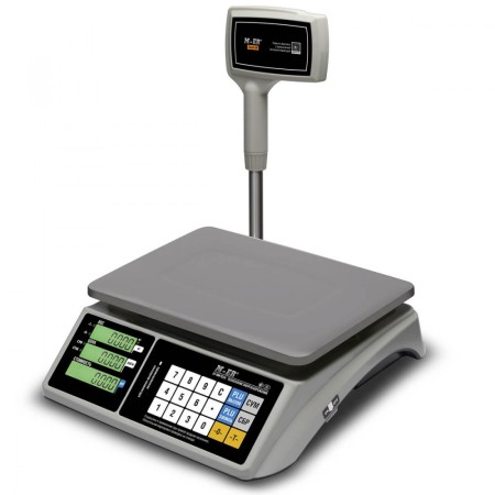 Торговые настольные весы M-ER 328 ACPX "TOUCH-M" LCD RS232 и USB						